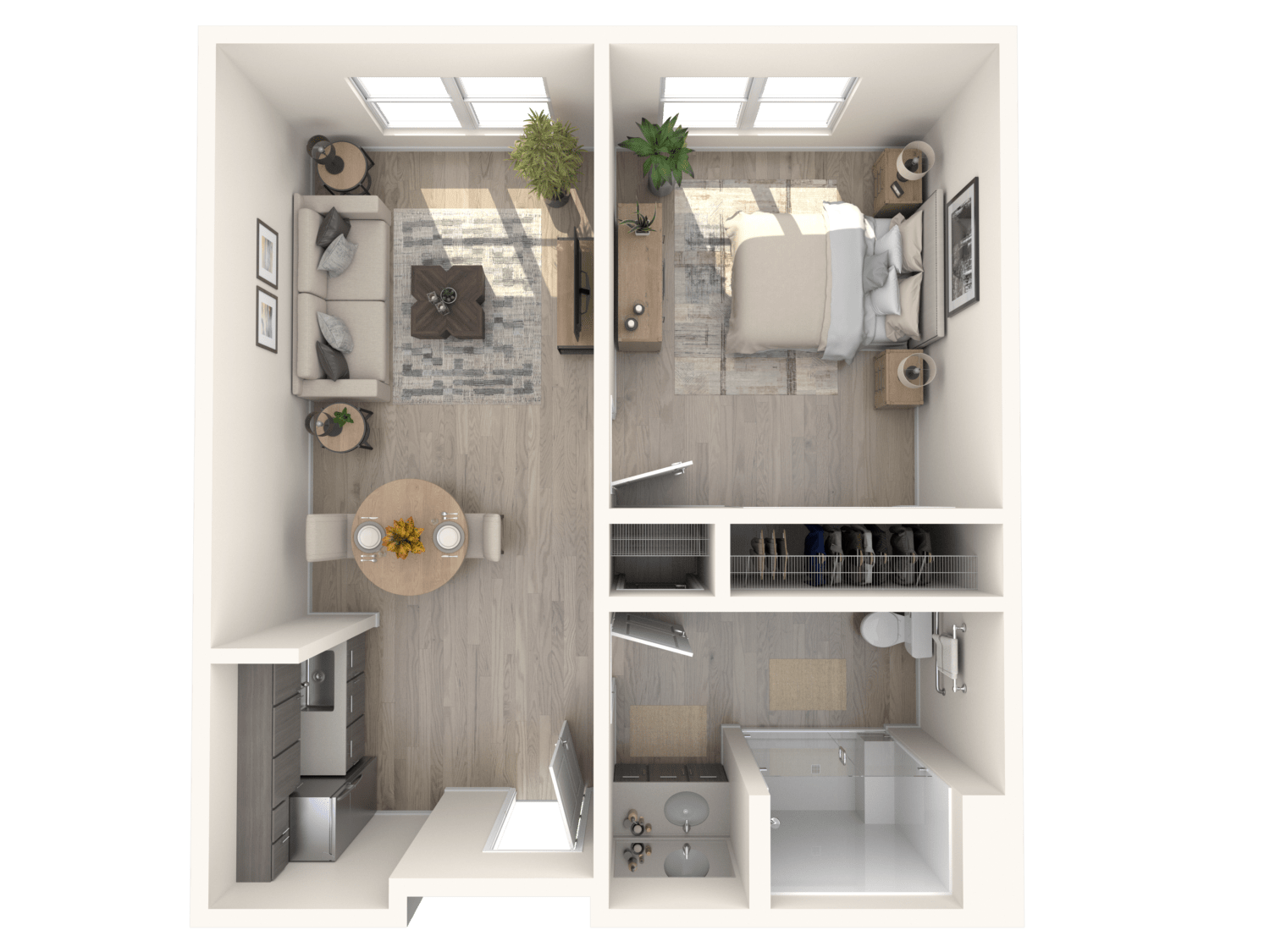 Northshore 1 BR floorplan at Rockbridge Oaks